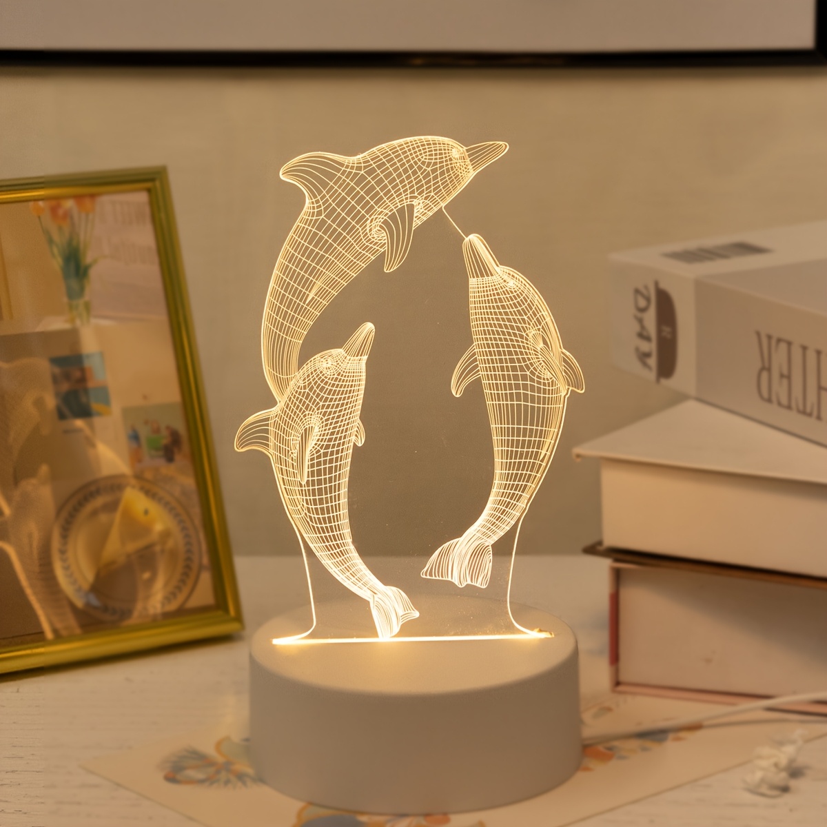 1pc veilleuse motif créatif   cadeau   lampe de chevet   pour chambre décoration maison petite lumière de nuit décorative sur table ornement de bureau   et unique lumière de nuit ambiance décorative Détails du produit 1