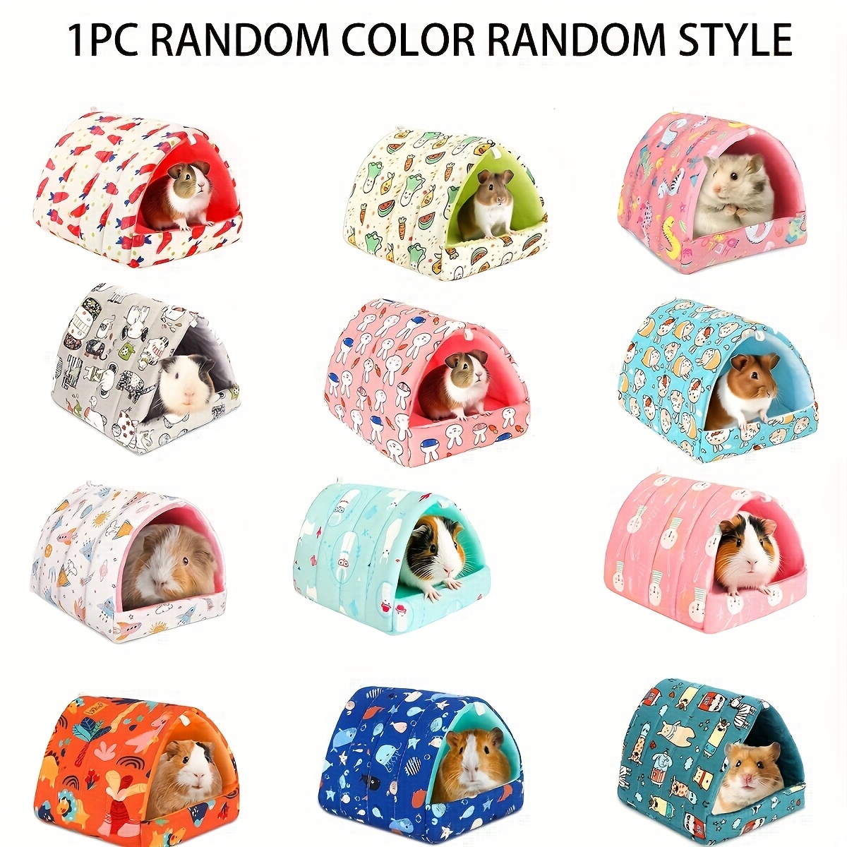 TEMU Random 1pc Color And Style Shipped Pet Nest And Nest Supplies Small Animal Bed Possum Parrot Warm Squirrel Bed Non-prickly Hedgehog Nest Possum