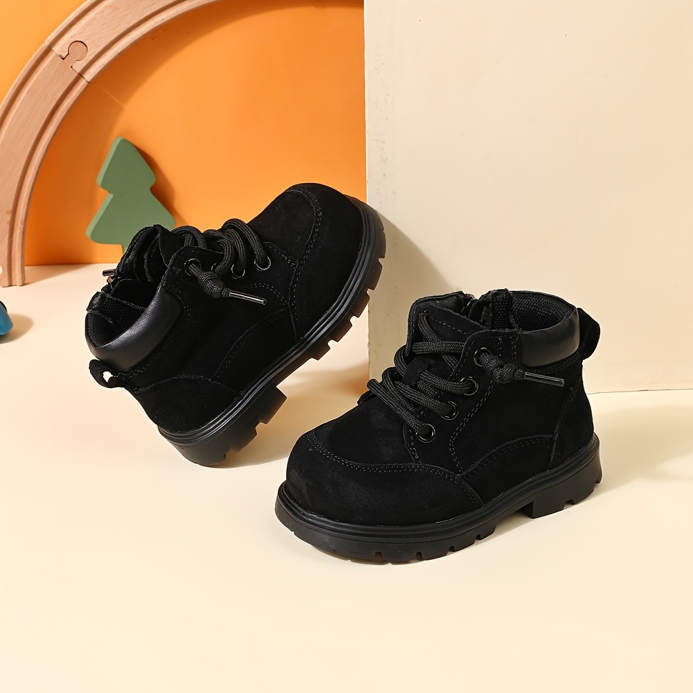 fashionable baby toddler shoes made leather red boots girls Temu