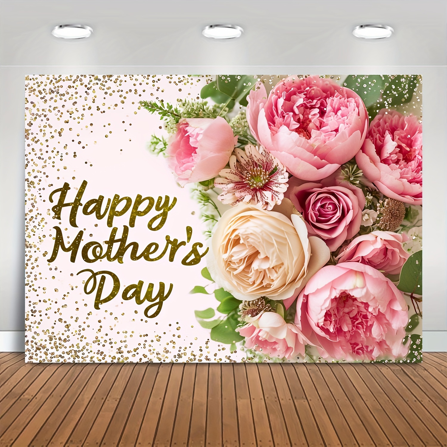 

1pc Happy Mother's Day Background Photo Props, Polyester Banner Decor, Party Home Decor, Party Wall Decor, Party Background Decor, Party Decor Supplies