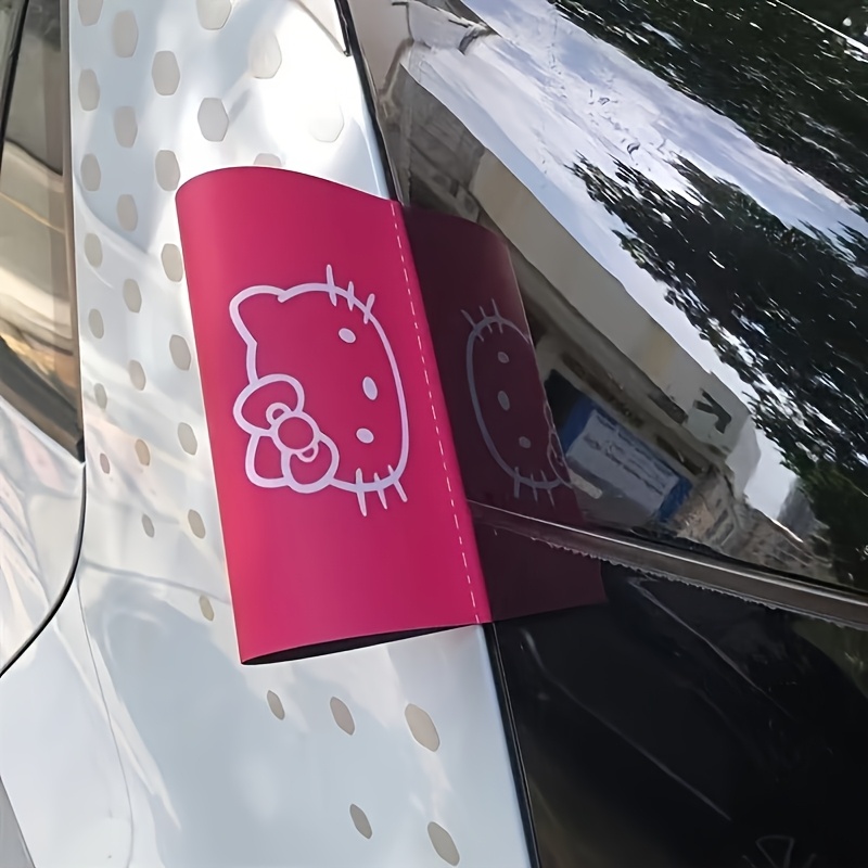 TEMU 1pc For Hello Kitty Stickers, Cute Cartoon, Creative, Cool Tails, For Hello Kitty Decorations, Car Washable Doors, Tail Tags, Decorations