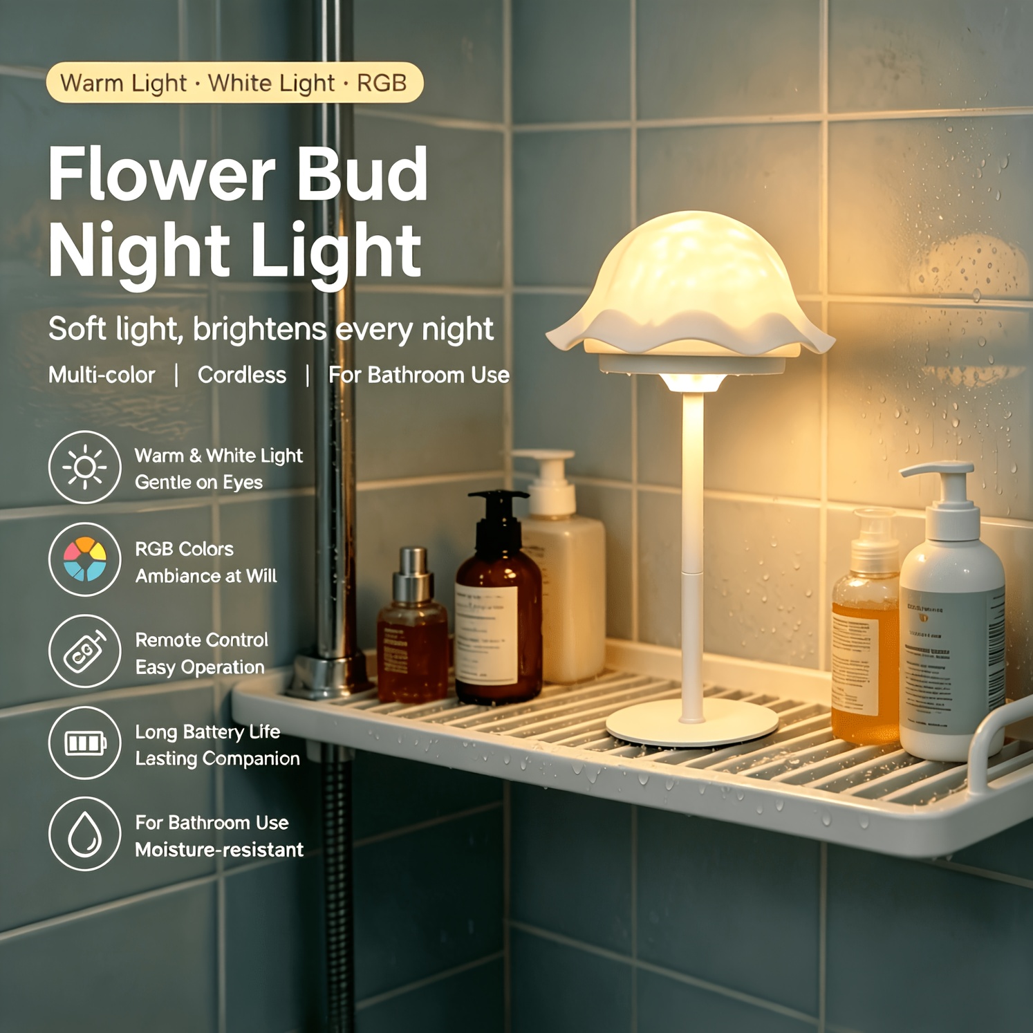 RGB Table Lamp with Touch and Remote Control