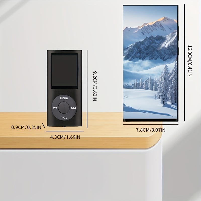 1 件便携式 mp3 音乐播放器，附 32gb 记忆卡、led 显示器、可充电锂聚合物电池、有线耳机、音量控制、sd 卡支援 - 多种颜色选项、媒体存储|紧凑型播放器|可充电电池 详情 5