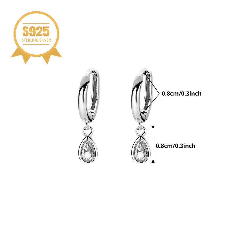 Women's 925 Low Allergy Water Drop Earrings