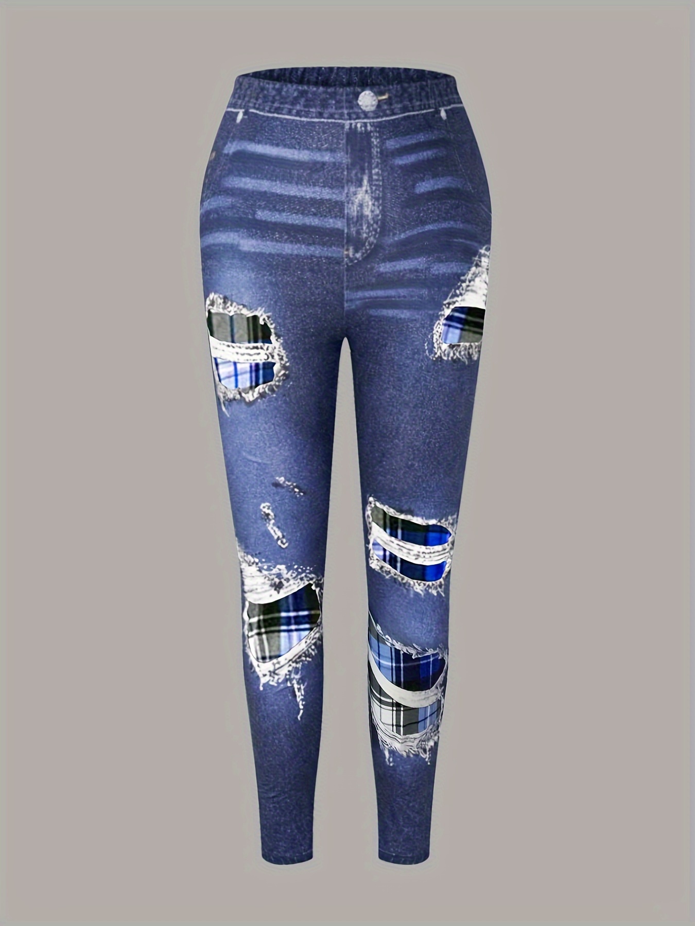 autumn new womens checkered splicing black top Temu Philippines