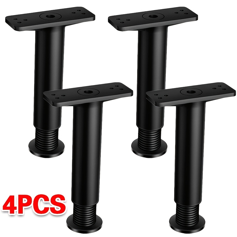 TEMU 4pcs Bed Legs Adjustable Retractable Heavy Duty Bed Support Feet Leg