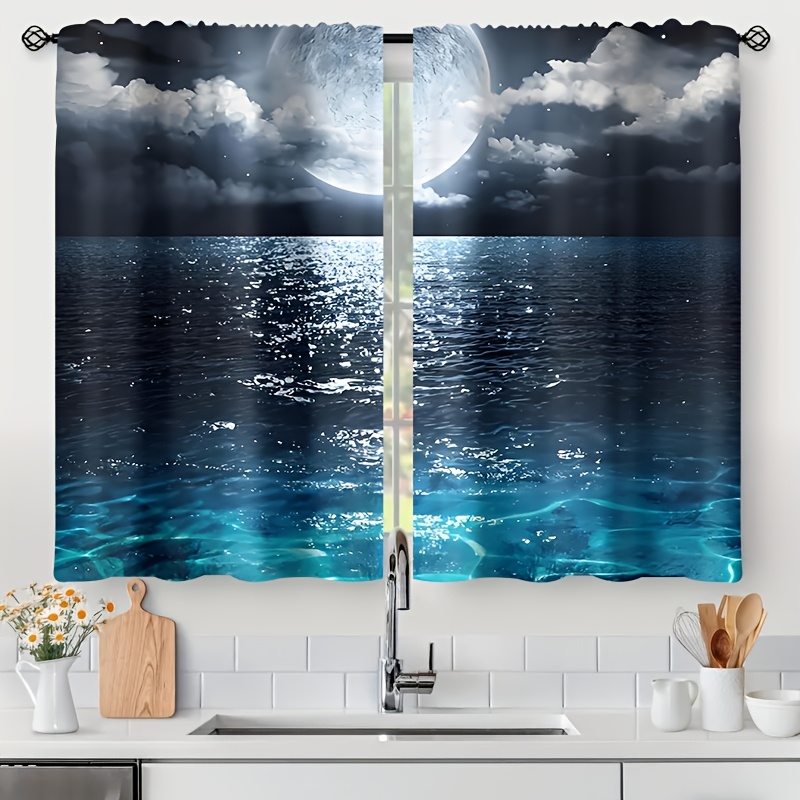 

Sea & Curtains - Rod For , Bathroom, - Polyester, 24x59
