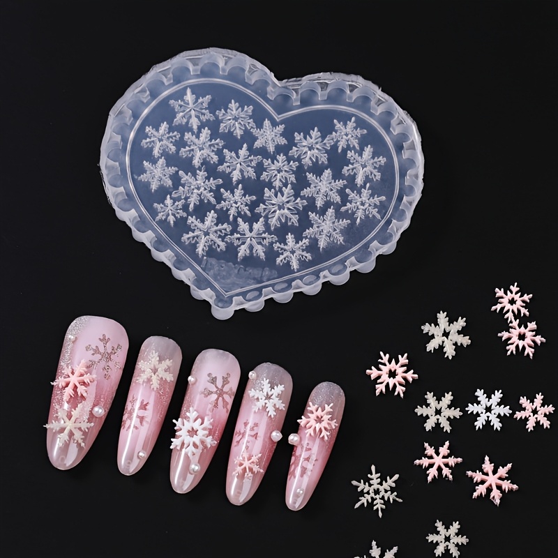 Clear Silicone Nail Mold for Snowflake Design