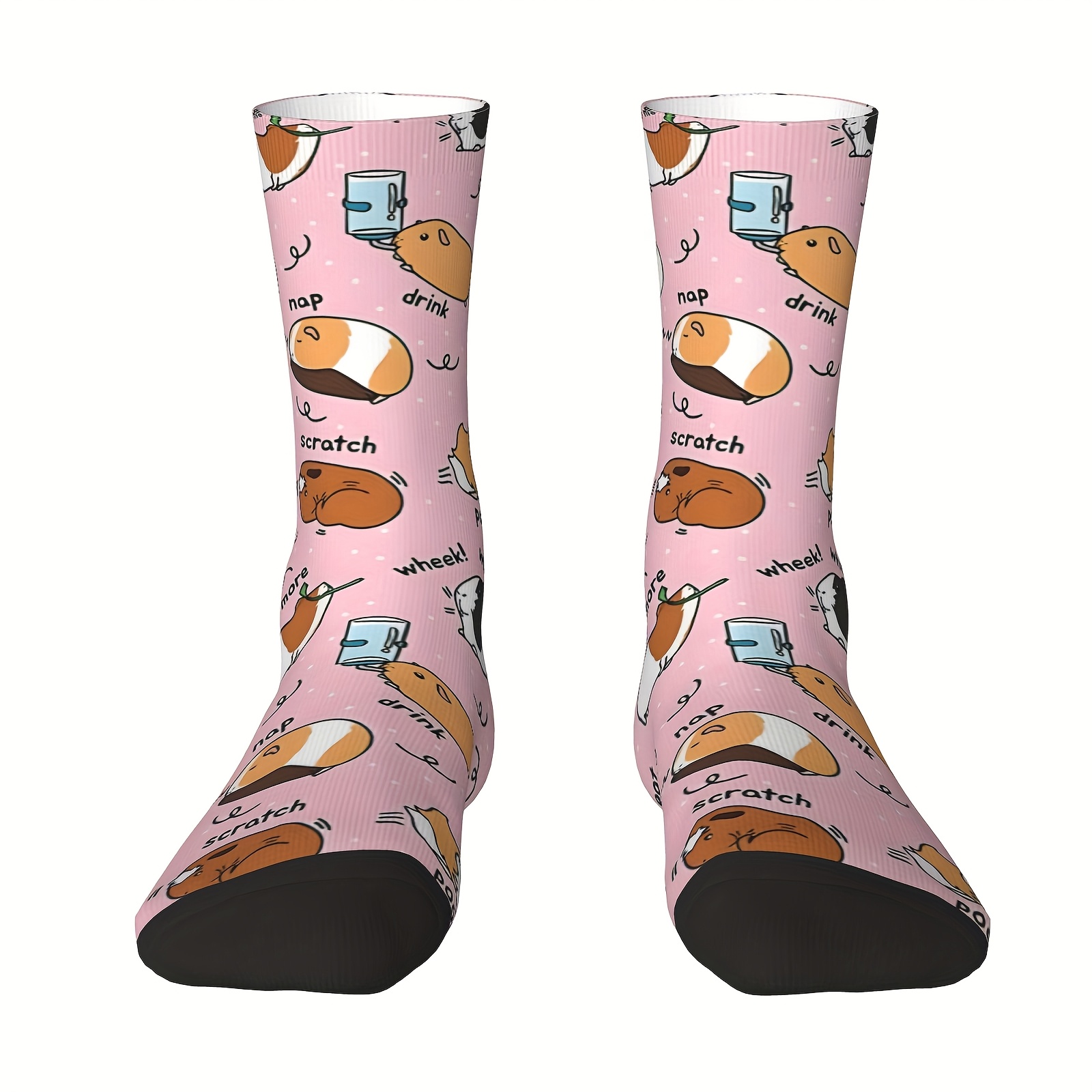 TEMU Unisex Novelty Socks With Many Guinea Pig Patterns