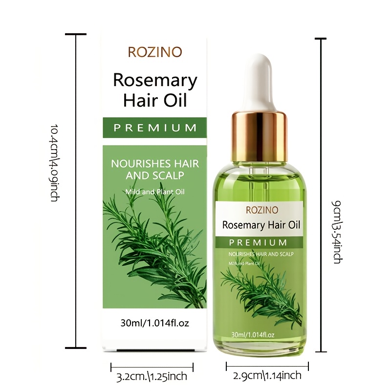 Image of Instant Smoothness, 10-in-1 Rosemary Hair Oil, & Breakage, Strengthens Hair, Repairs Split Ends, Promotes , Revitalizes Hair And Enhances Hair', Makes Thin Thicker And , Eliminates Fine