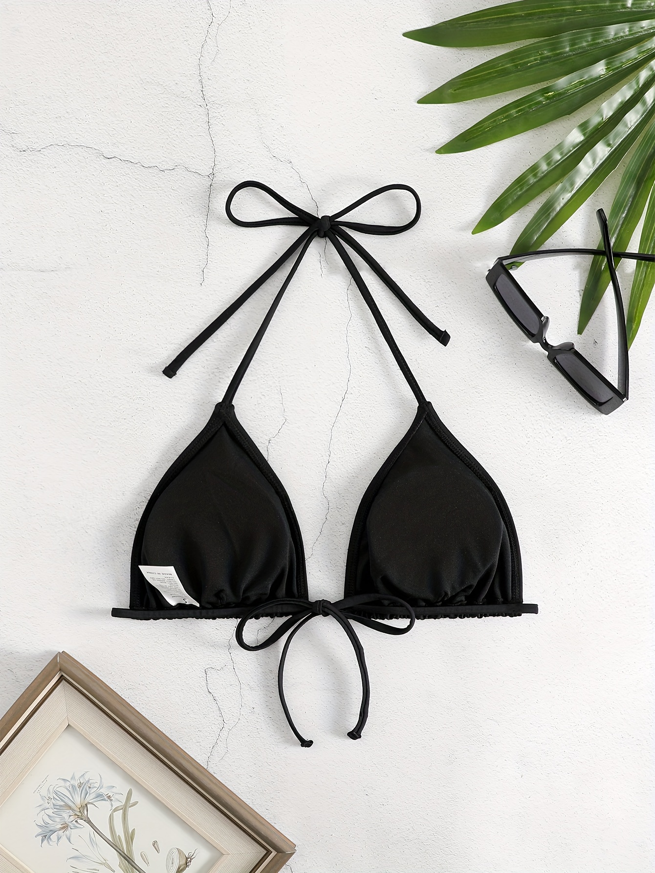 Adult Women's Solid Color One-Piece Bikini Top