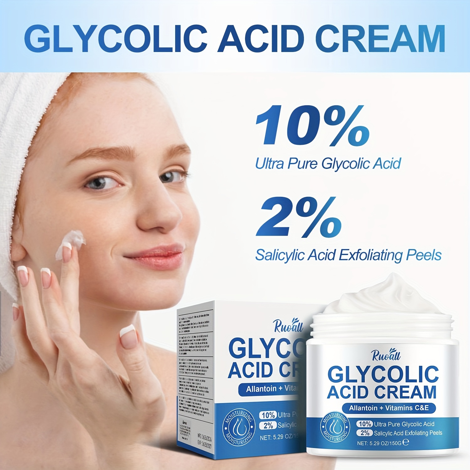 Glycolic Acid Cream: 10% Glycolic Acid 2% - Temu