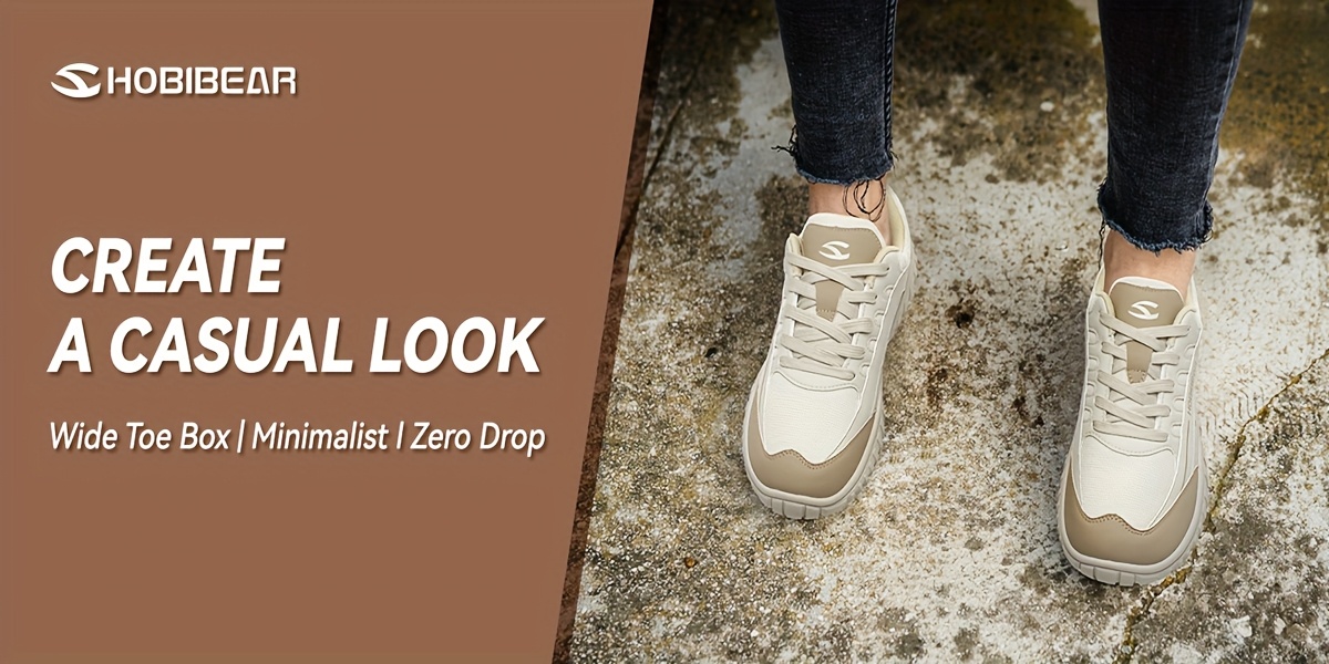 HOBIBEAR Barfußschuhe Unisex - Zero Drop & Breite Zehenbox Für Natürliches Laufgefühl
