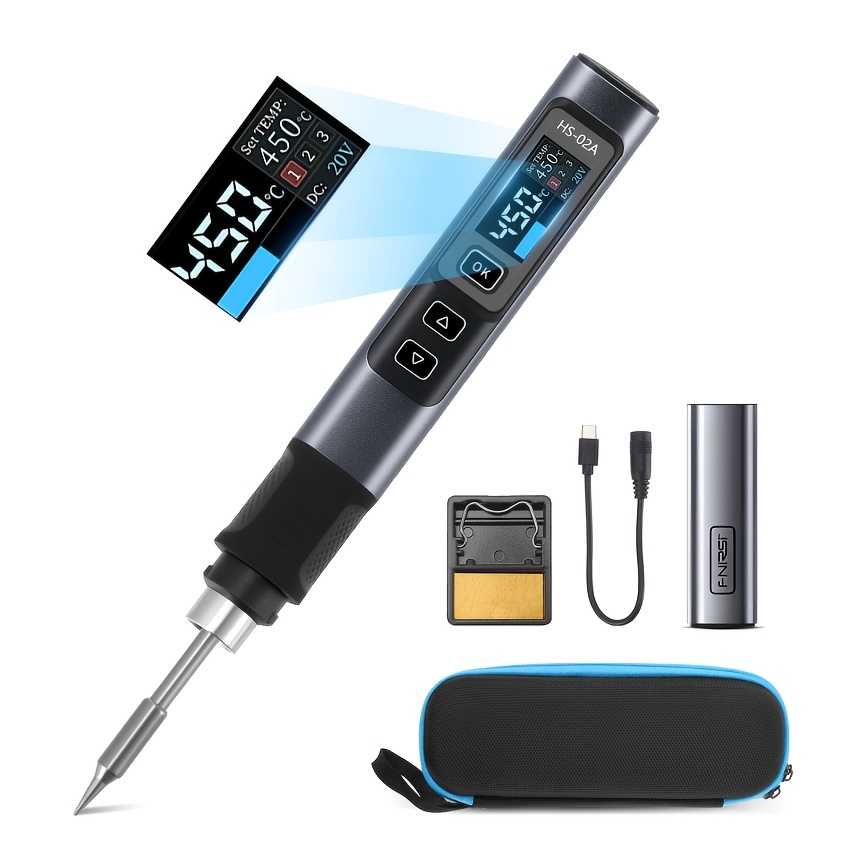 Intelligent Soldering Kit, Temperature Range 100-450°c, Single Soldering Tip, Professional Electrical Engineering Repair Product, Compact And Portable.