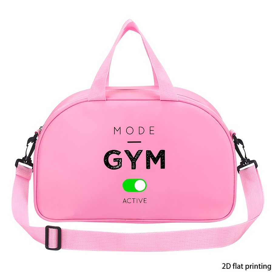 TEMU Handbag With Mode Pattern Printed, Adjustable Shoulder Strap, Large Capacity Shoulder Crossbody Bag, Suitable For Gym, Yoga, Sport, Travel &