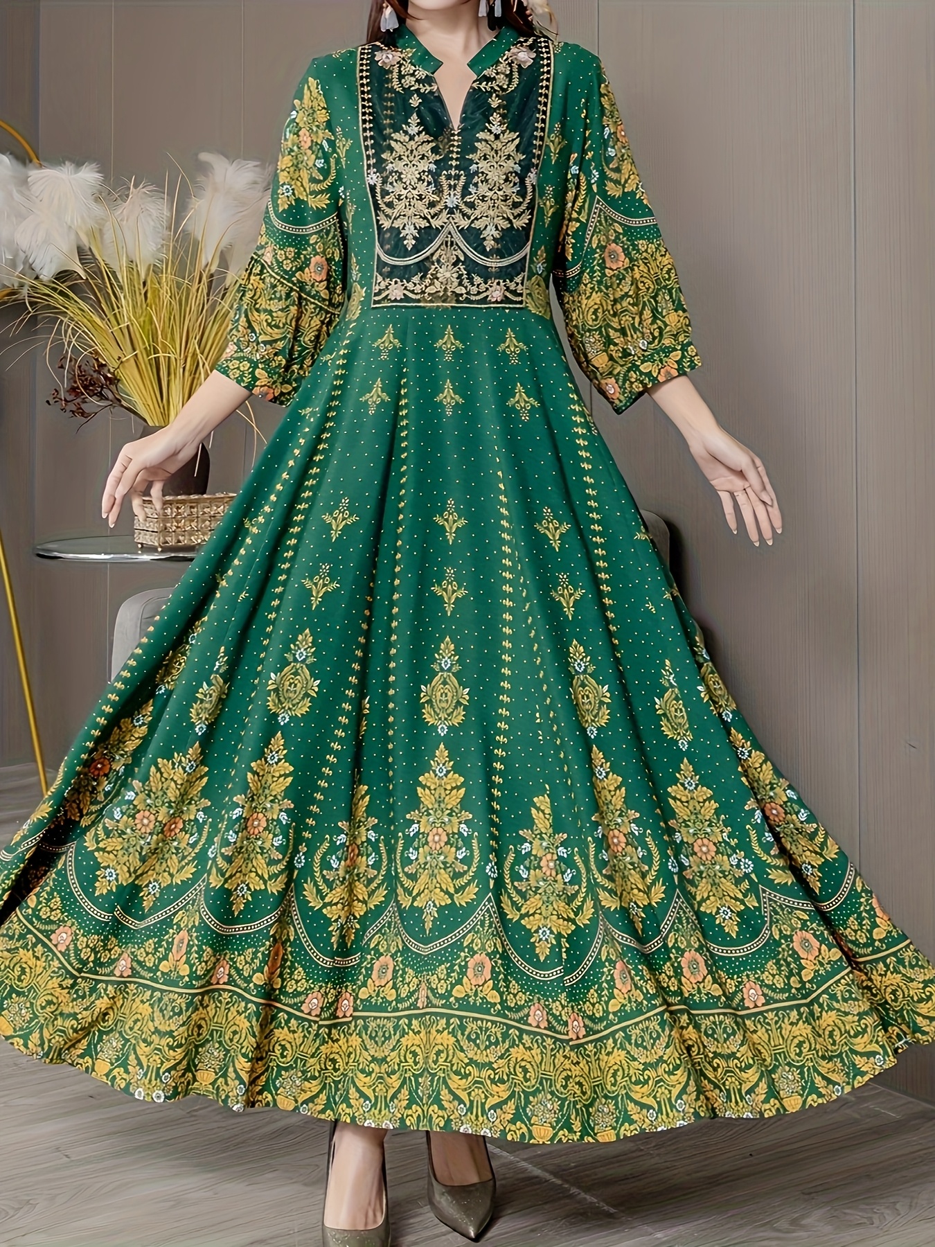 middle eastern embroidered bohemian dress ethnic embroidered - Temu  Mauritius