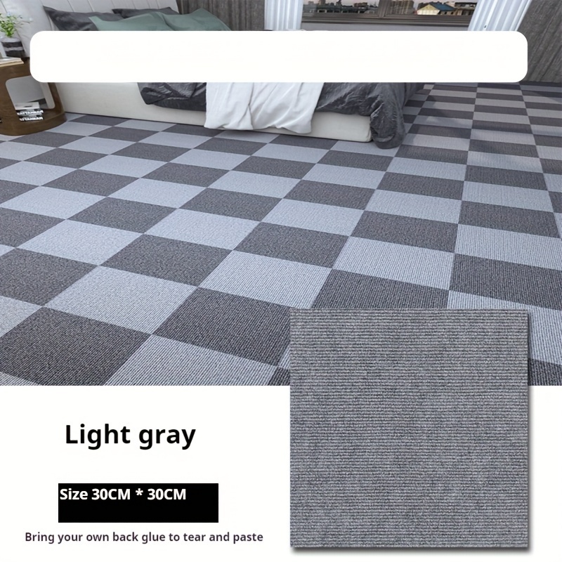 Office Carpet Self-adhesive Splicing Anti-slip Floor Mat Commercial Large Area Full Coverage Bedroom Living Room Floor Carpet
