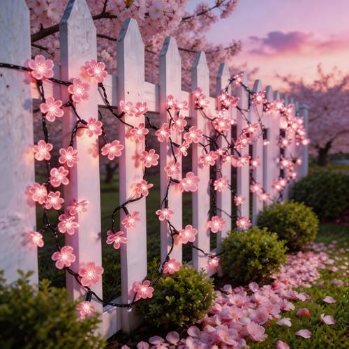 1pc 100 50 20 led solar cherry string light outdoor fairy decorative light with 8 lighting suitable for yard lawn fence patio wedding thanksgiving halloween christmas decoration splash resistant