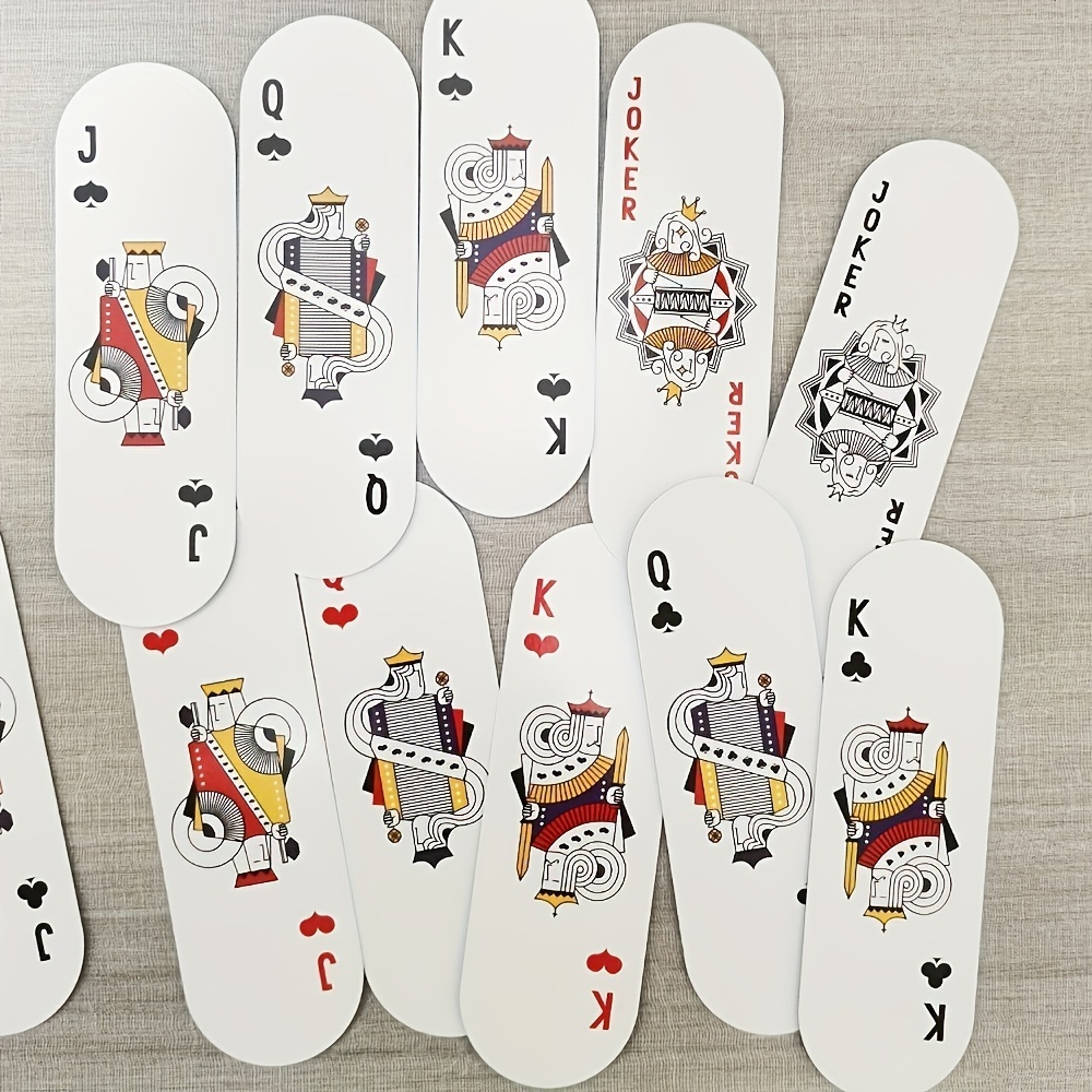 Image of A Creative Long Card Game - Easy To Grip Design, Paper Material, Multiple Colors, Suitable For Family Gatherings And Party Games, Winter Card Game Accessories