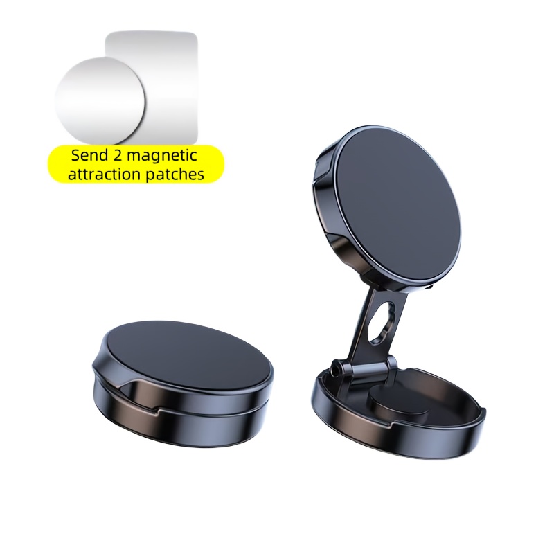 E-shop Magnetische Auto-Handyhalterung, drehbar und faltbar, starker magnetischer Anti-Fall Universal-Magnet-Halter für Auto-Navigation