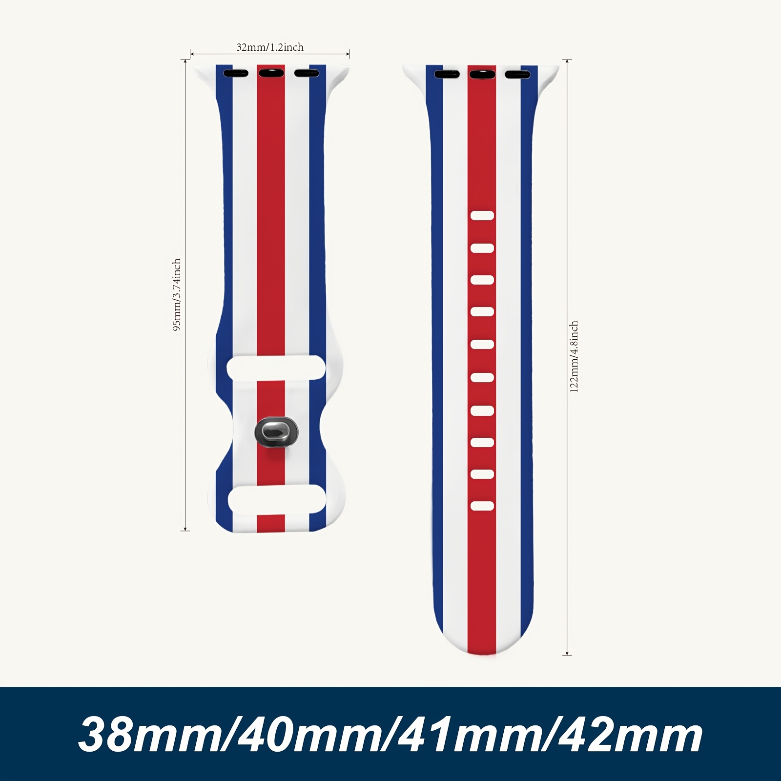 TEMU Suitable For Watch /5/6/7/8/9/10 Se1/2 Ultra1/2/3 Strap Quick Release Adjustable Size Scratch Resistant Pattern Print Lightweight Sweatproof
