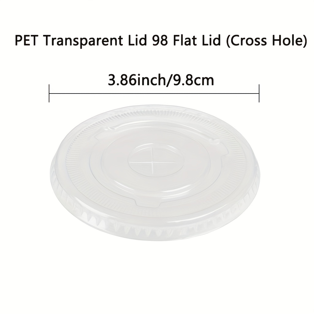 50 100 pack clear plastic cup set 16 20 oz lids straws - Temu
