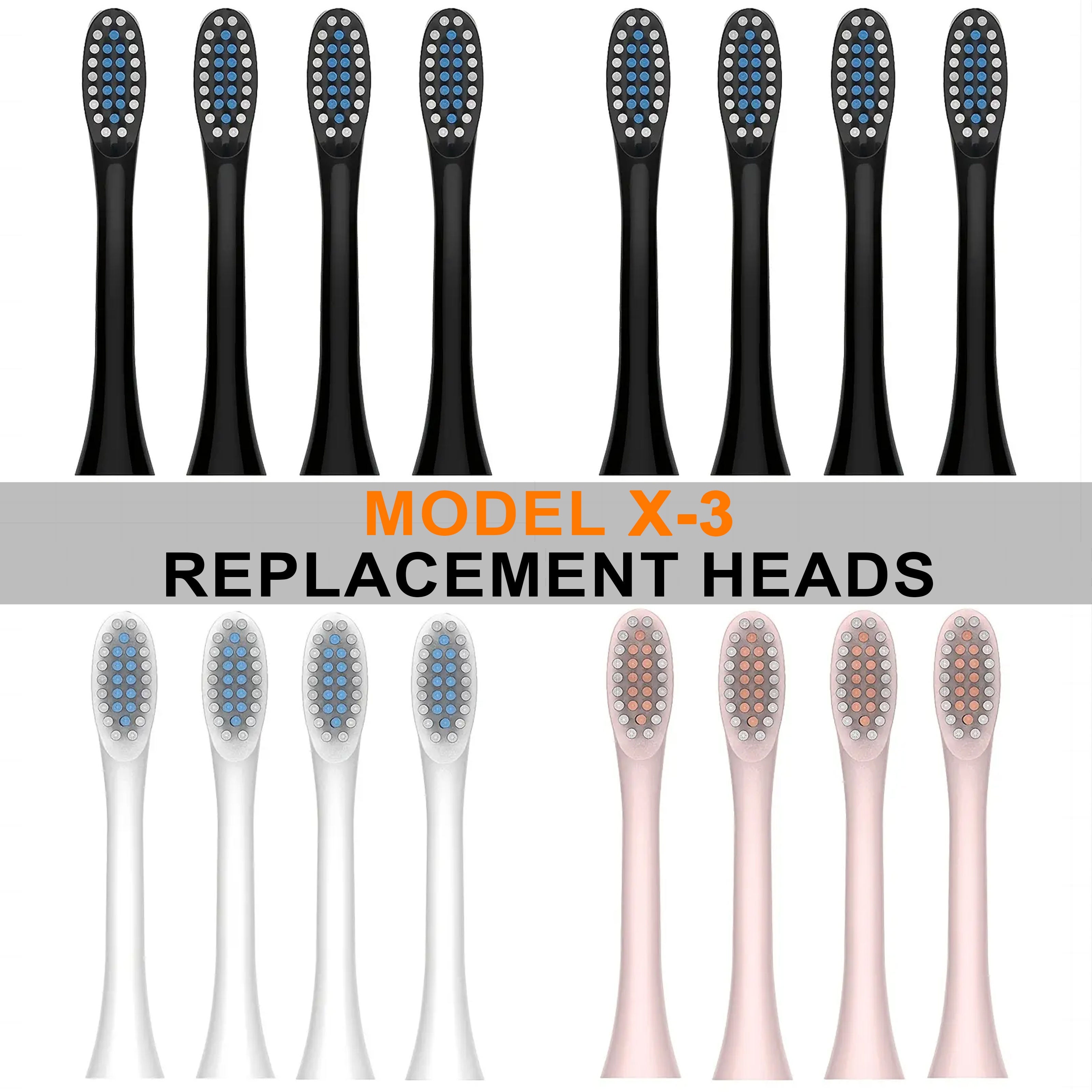 

Electric Toothbrush Replacement Heads Replacement Heads - Only Compatible With Model X-3