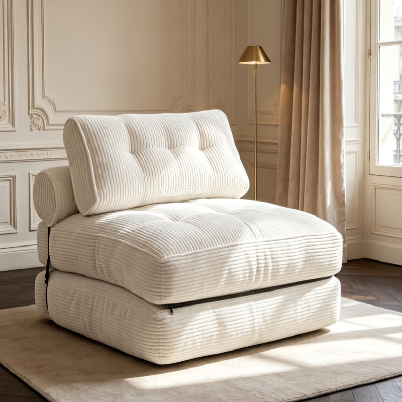 objektbild vakuumkomprimerad vikbar 2-i-1 tatami soffbädd, hög elastiskt memory foam med mjukt  ,   färger (90 x 88 x 40cm), universal för vardagsrum och sovrum, minimalistisk för små utrymmen och avslappnad heminredning
