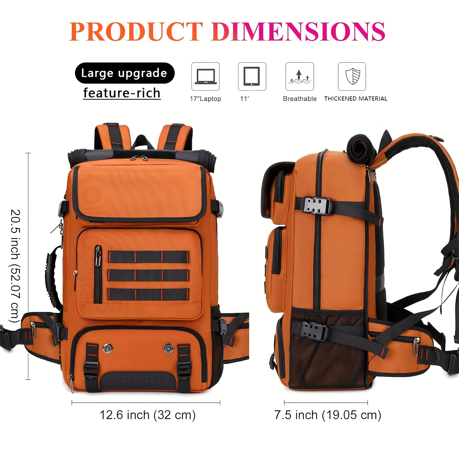 brown leather multi-pocket backpack diophy leather Amazon.com: KKXIU Backpack Purse for Women - Multi-pocket Leather backpack  for Travel, Work & School with Anti-Theft Lock Pocket, Luggage Strap &  Water Bottle Pockets