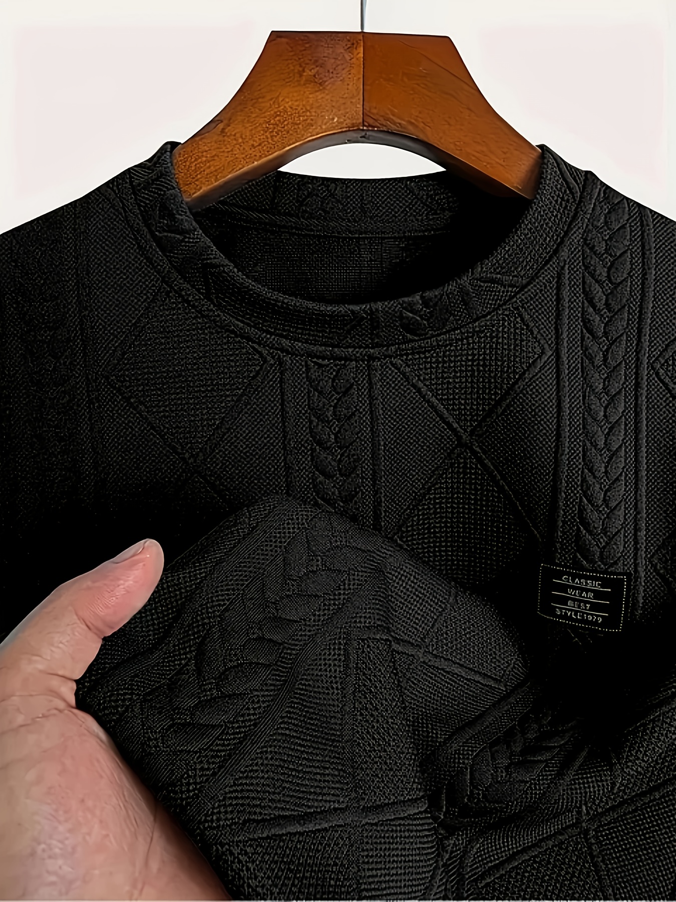 Men'S Plus Size Agyle Print Short Sleeve Shirt - Casual Crew Neck, Lightweight Fabric, Ideal for Outdoor Activities, Great Gift for Family, PLUS SIZE