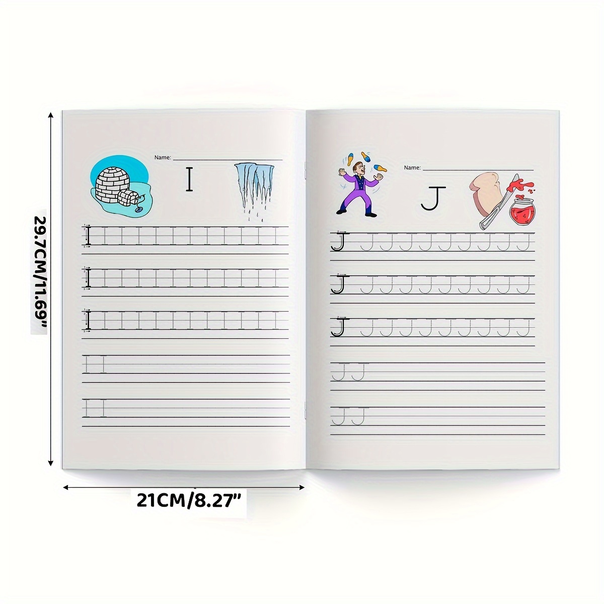 Alphabet Practice Workbook for Kids 5+ - ZHIDIAN 1pc Children's Handwriting Improvement Four-Lined Grid Coloring Book - Educational English Letter Writing Learning Aid - Publication Date 2024-05-01