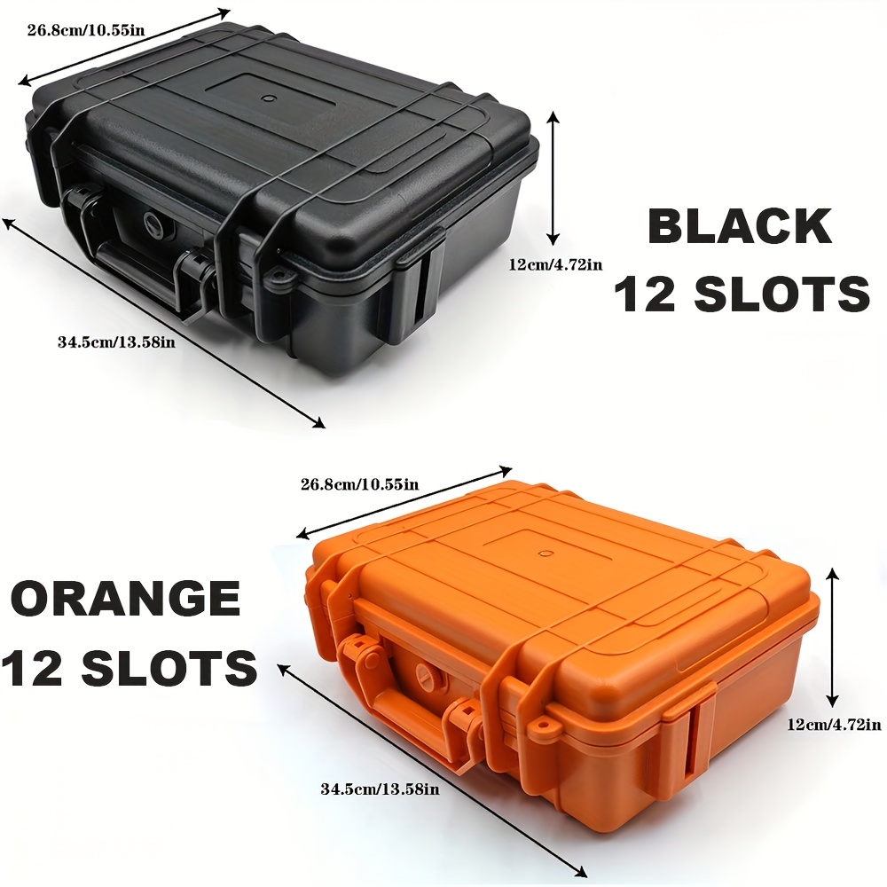 1pc premium watch jewelry storage box protective case portable abs pp material watch and jewelry storage box suitcase pressure resistant and   waterproof and dustproof large capacity with designs for up to 12 20 30 slots   in blue   ideal gift   for christmas valentines day fathers day and anniversaries Product details 12