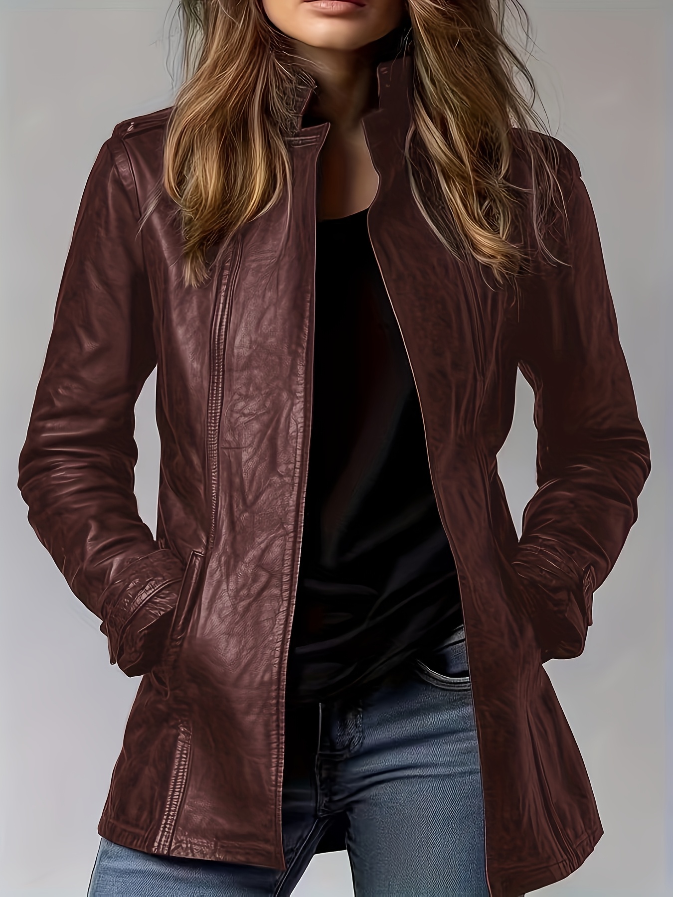 Stylish Women's Retro Motorcycle Jacket