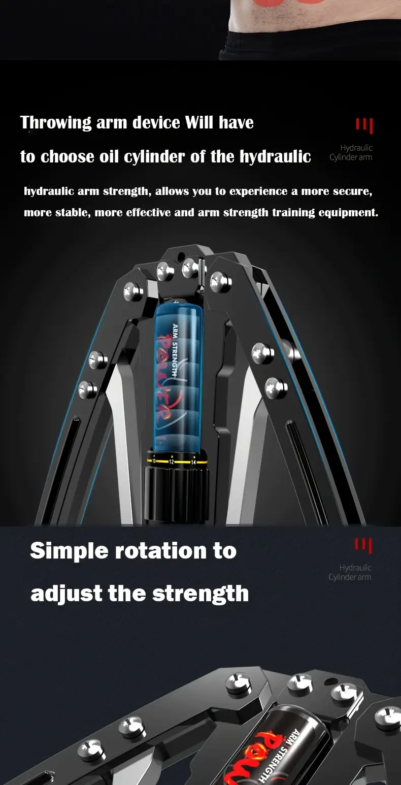 adjustable arm trainer black building exercise equipment for biceps chest and abs home chest strengthening adjustable durable construction arm workout equipment Product details 1
