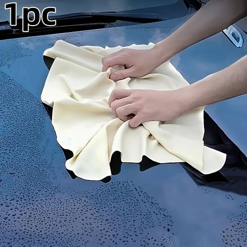 1pc irregular ultra absorbent towel ultra absorbent deerskin chamois towel dry durable for car wash detailing outdoor indoor use