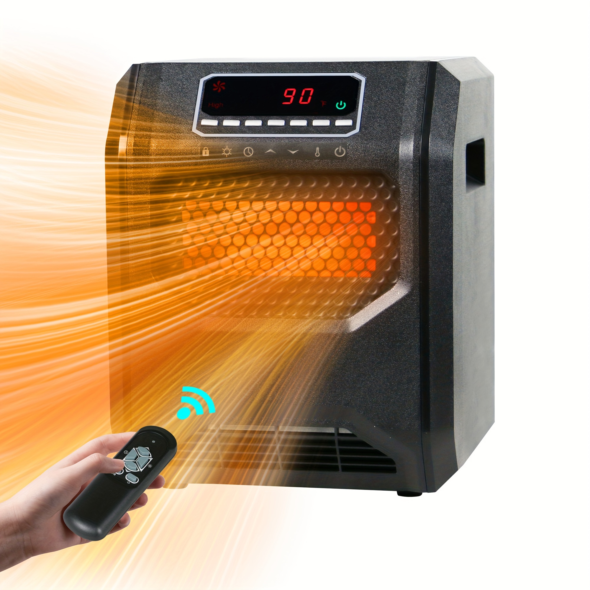Air Choice Infrared Heater, 1500W Electric Space Heater For Indoor Use