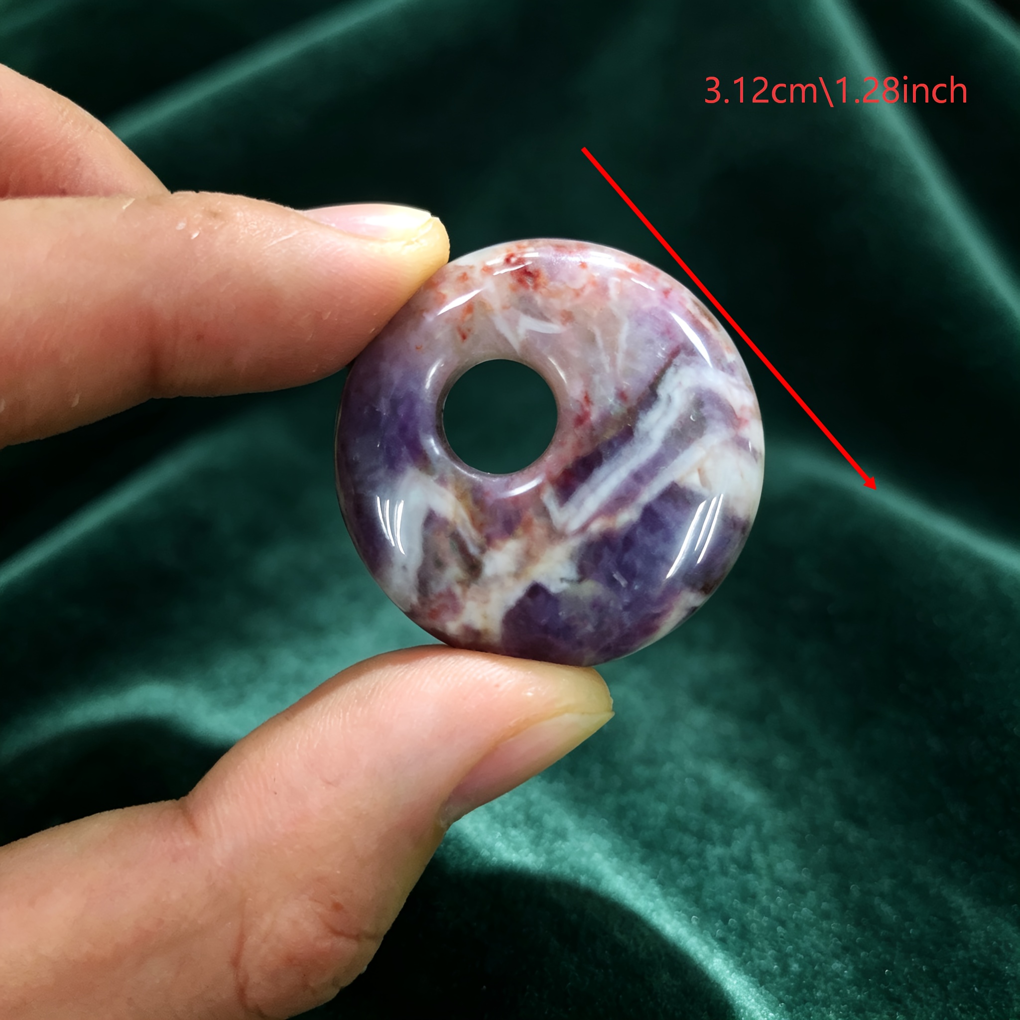 10pcs Mixed Crystal Donut Charms for Handmade Jewelry Crafting