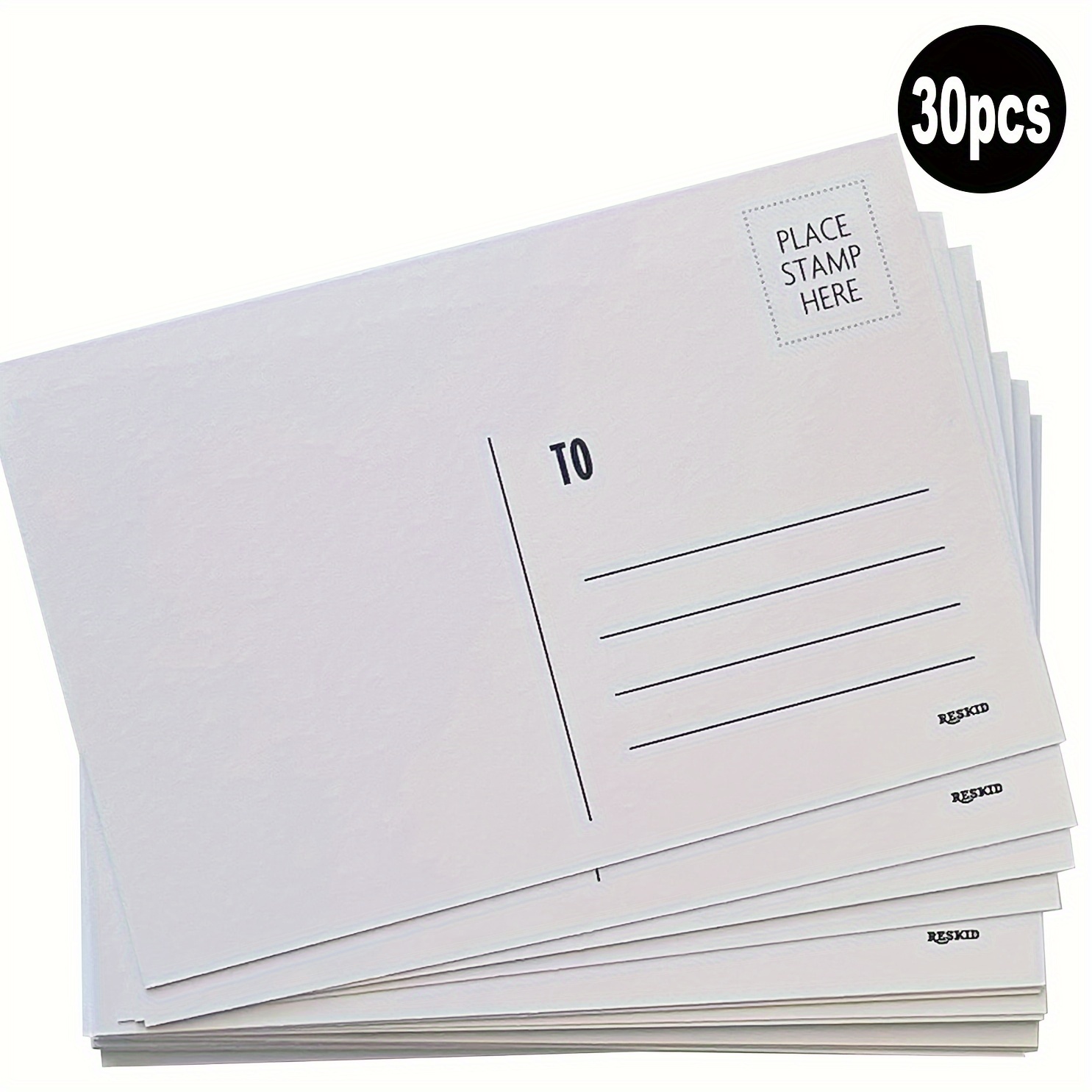 

Lot de 30 Cartes Postales Blanches de 4x6 Pouces, Cartes Postales Vierges pour Envoi, Cartes en pour Cartes Postales, Pack de Cartes Postales en Gros