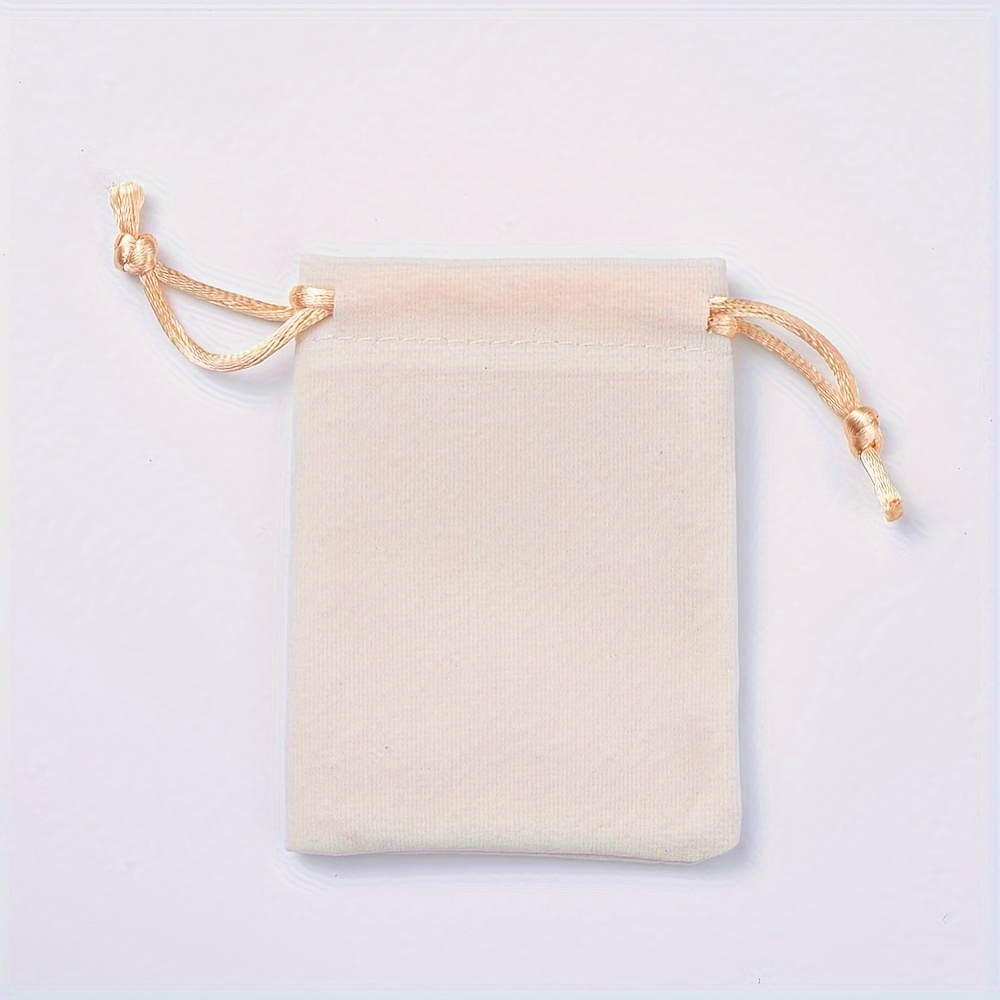 

20pcs 7*10cm Solid Color Flannelette Drawstring Velvet Bags, Earphone Storage Jewelry Package Bags Practical Convenient Supplies
