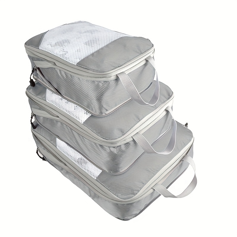 TEMU Borsa a Compressione da Viaggio Salvaspazio, con Cerniera, Realizzata in Poliestere Resistente, con Rete Facile Visibilit�, e Funge da Organizer