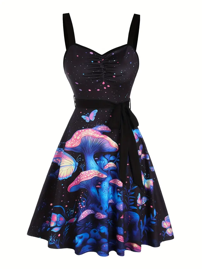 womens sleeveless summer dress a colorful mushroom - Temu Hungary womens sleeveless summer dress a colorful mushroom - Temu Hungary