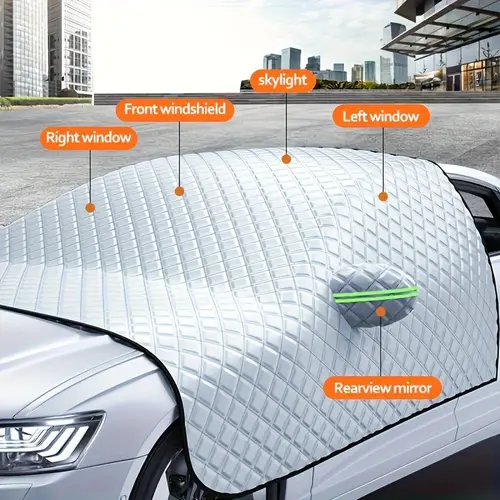 1pc thickened sun insulated car windshield snow cover cover protects against uv frost wiper and rearview protectors compact suv