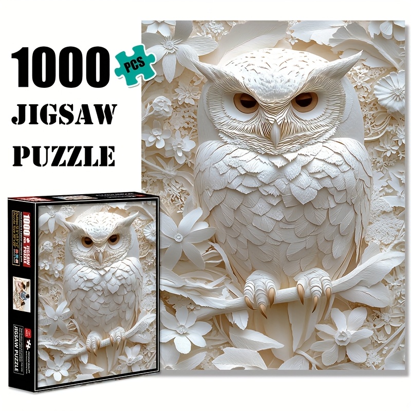 

1000pcs , Large Cardboard Brain Teaser Diy Decorative Puzzle Toy For Adults, Family Interactive Game, Challenge Gift