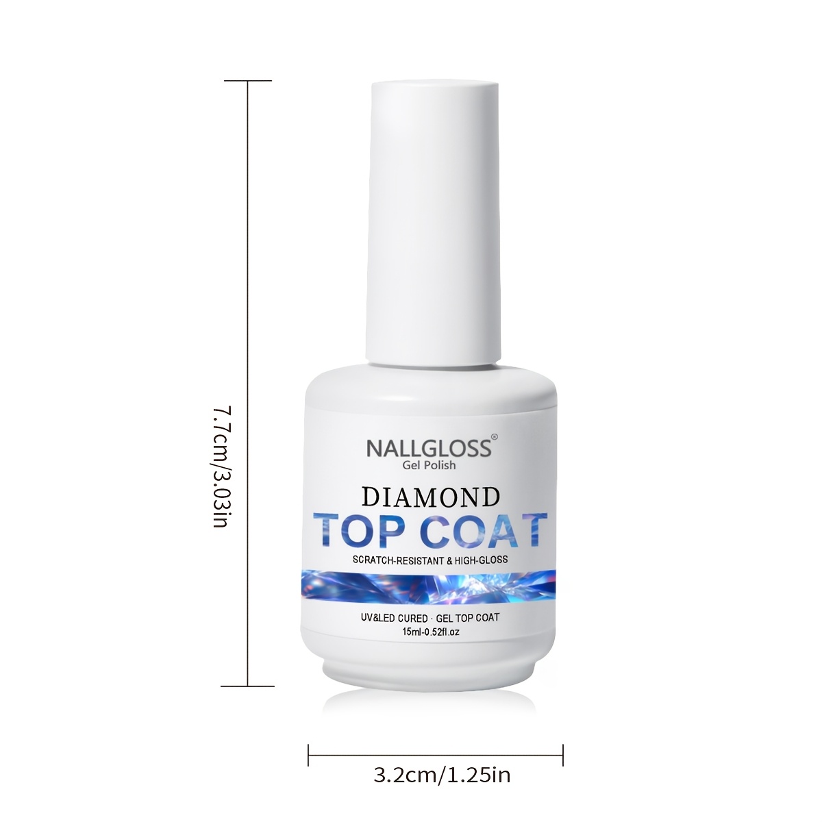 Image of Shine No-wipe Gel -0.510z /led Soak-off, High Glosslong-lasting, Scratch-resistant, , Professional Nail For Salon & Dly Manicure