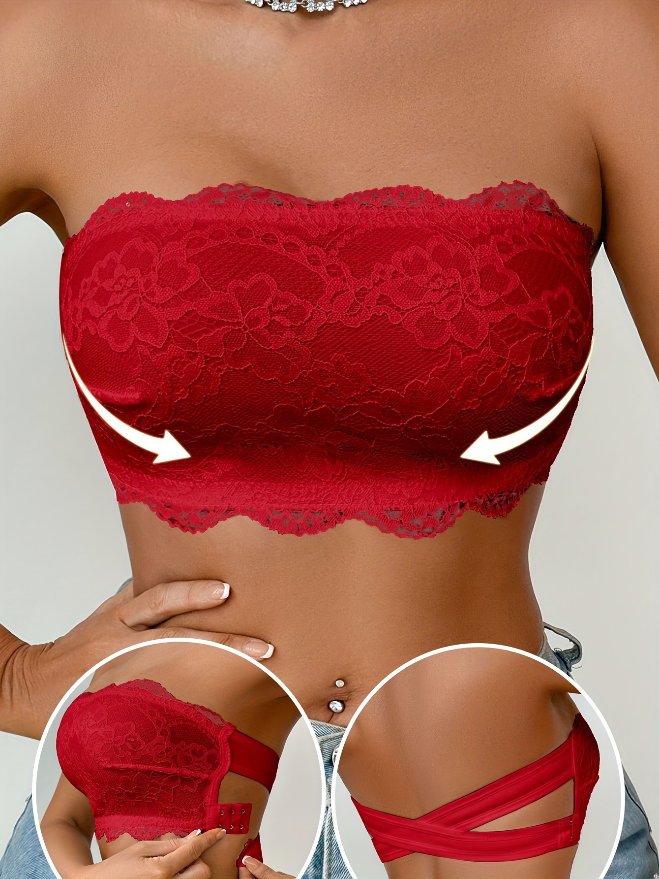 Women's Lace-trimmed Wireless Bra