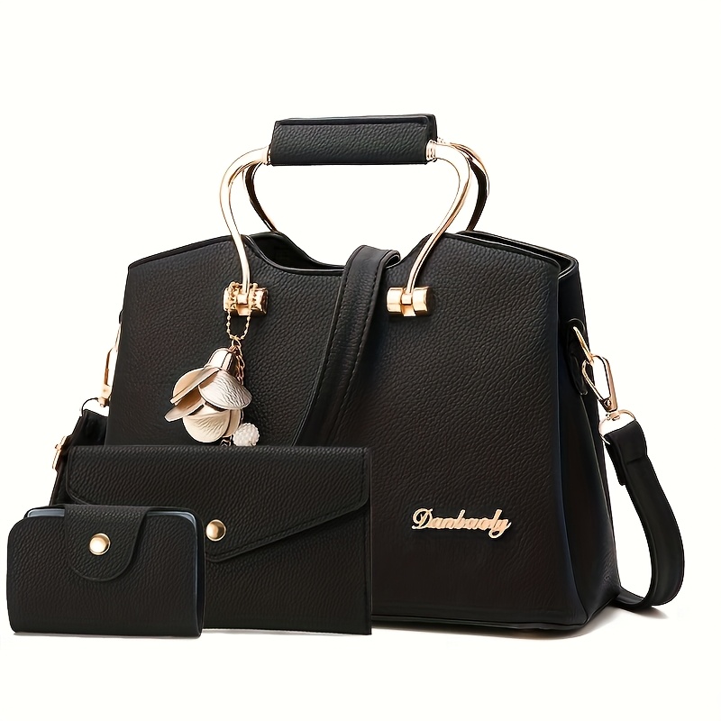 Image of [women' Set] Fashion Women's Large Bag Trendy Women' Versatile Multi-piece Set Handbag Crossbody Bag Thanksgiving Gift