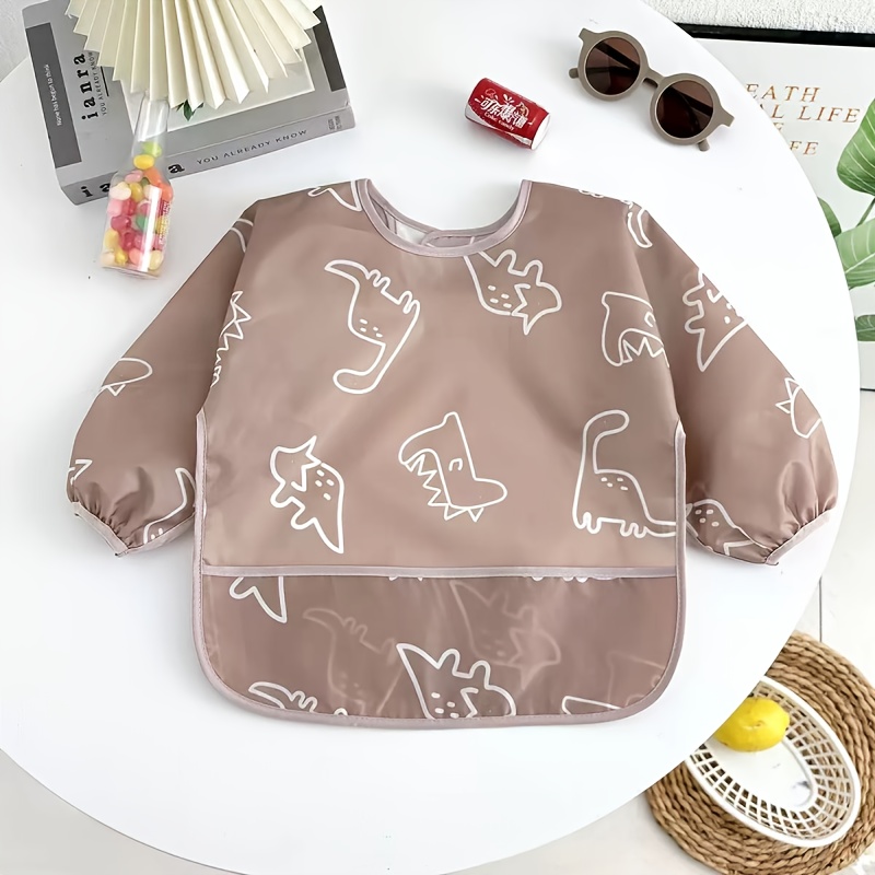 Image of New Children's Overalls Baby Anti-dress Baby Eating Clothes
