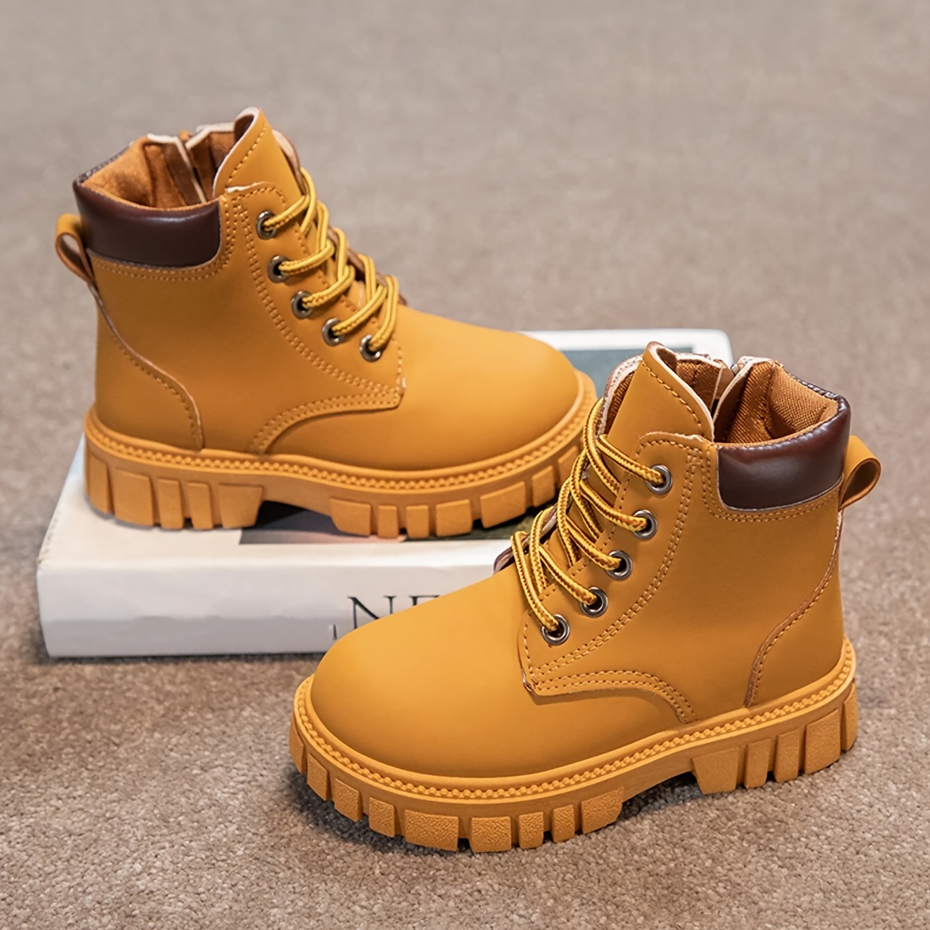 Autumn & Winter New Arrival Girls'  Boots, Casual & Comfortable Shoes For Students, High-Top Boots For Big Kids, Street Style Motorcycle Short Boots For Boys Tucker Combat  Boots