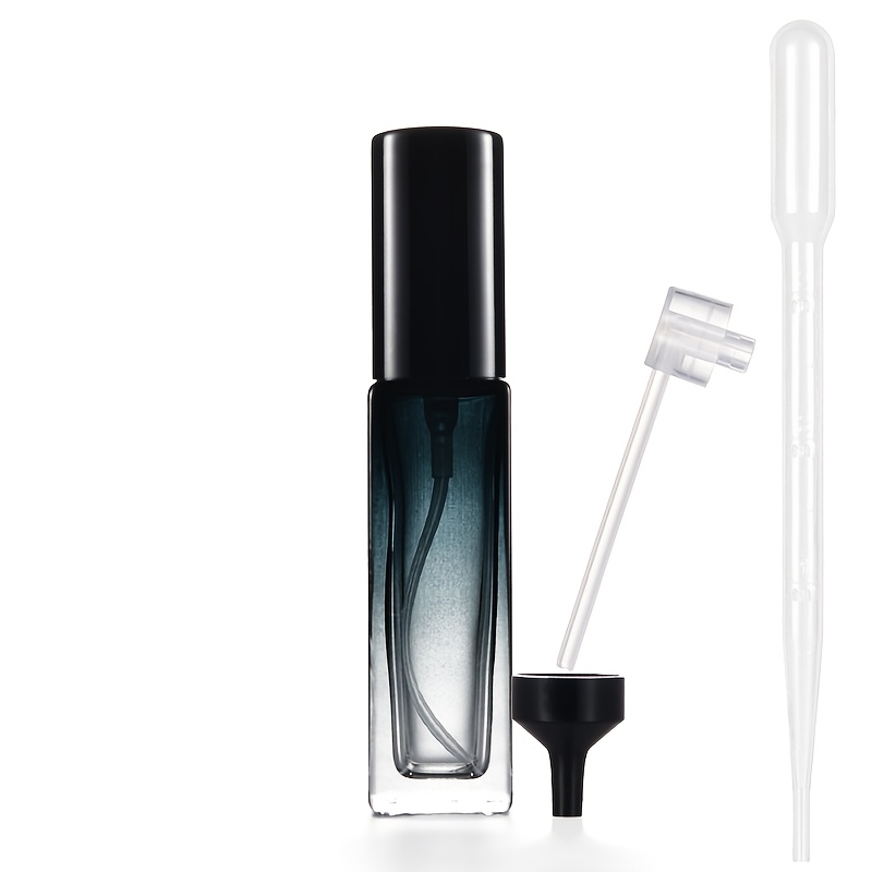 TEMU Gradient Water Atomizer Bottle, 5ml/10ml/20ml Optional, Compact Portable Pocket-sized Refillable Perfume Spray Bottle, Glass Body, Perfume Empty
