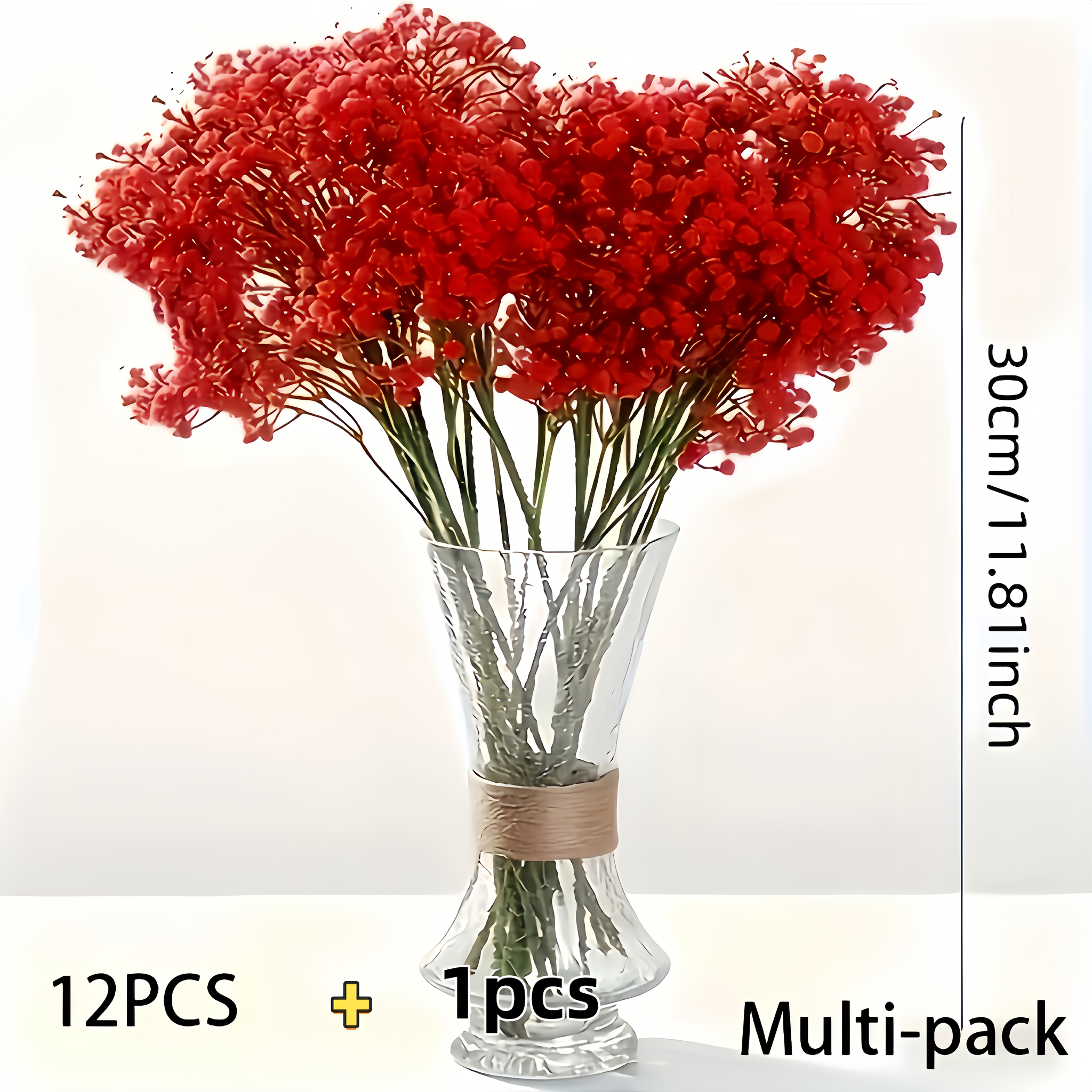 TEMU 390 Flores = 13 de Gypsophila Artificial, Decoración Floral Antioxidante de Calidad con , Flores Falsas con Realista, Flores de Simulación con
